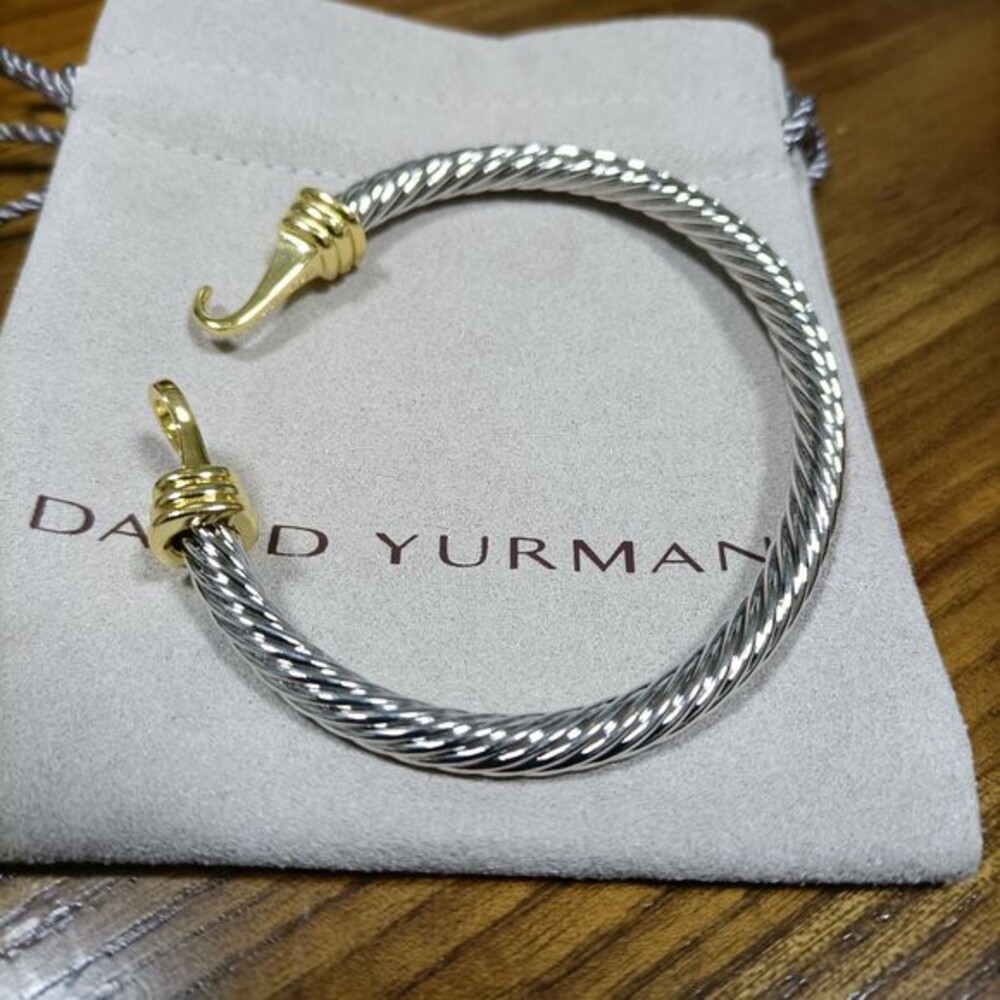 David Yurman Cable Classic Buckle Bracelet with 14K Gold,5mm,B04026 S4